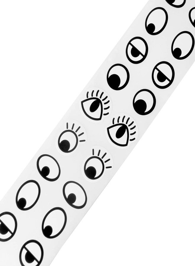 JIAKAI 2000 Pieces Eye Stickers Labels. Eyes Self Adhesive Stickers for DIY Handmade Arts and Crafts Toys and Home Decoration（ Black and White） - Image 3